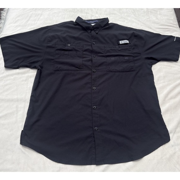 Columbia Other - Columbia PFG Tamiami II Shirt Black Omni-Shade Vented Fishing Pockets Men's L.